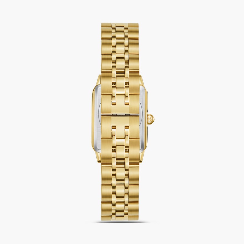 OMAX ساعة أنالوج ذهبية بقرص مائي للنساء - Image 3